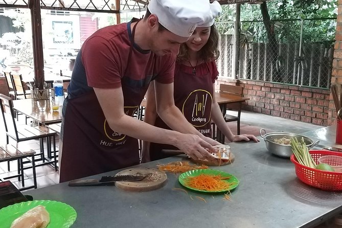 Hue Specialty Food Cooking Class - The sit-down meal: eating what you cooked, plus a local beer