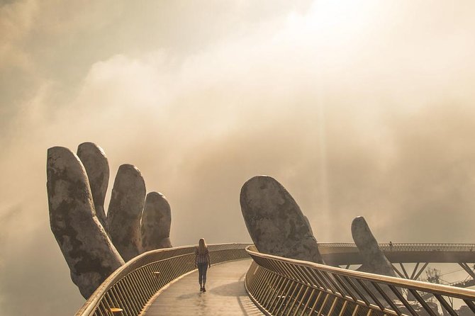 Hue to Hoi An via Golden Bridge & Marble Mountain (or Vice Versa) - The basic timing: 9:00 AM departure, hotel arrival around 5:00–6:00 PM